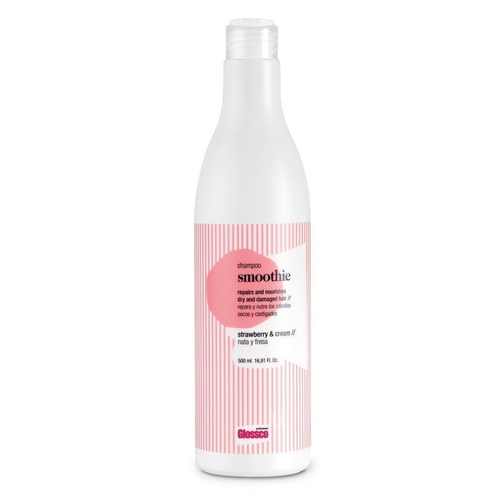 Champu Smoothie Glossco Reparador Nata Y Fresa 500ml